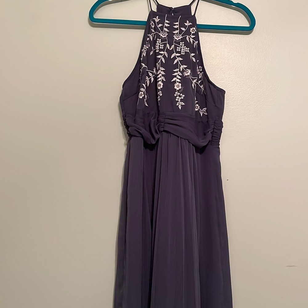 Asos NWT embroidered neck maxi dress